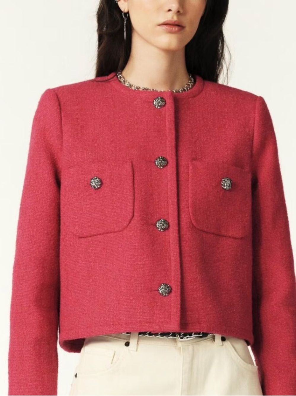 NWT ba&sh MEREDITH Cropped jacket Size S
